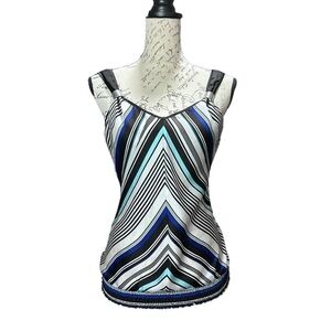 White House Black Market Stripe Tank Top / Cami Size Small